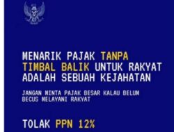 Bergetar Logo Garuda di Latar Belakang Biru: Aksi Tolak Kenaikan PPN 12%