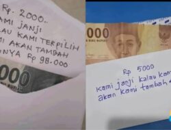 Sensation! Amplop Serangan Fajar Berisi Uang Rp2 Ribu, Pesan Tak Terduga dari Pengirim