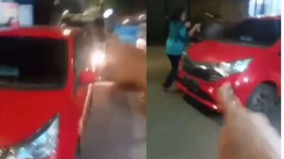 Emak-emak Ras Terkuat di Muka Bumi: Parkir Mobil di Tengah Jalan Sebabkan Macet