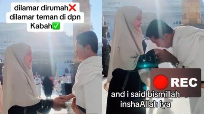 "Lamaran Romantis di Depan Ka'bah: Pahala Tanpa Dosa"