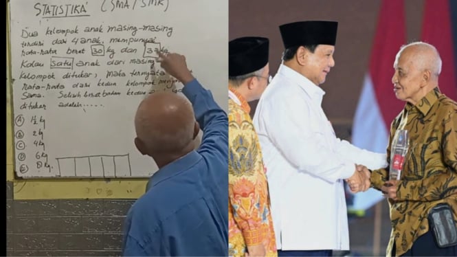 "Mbah Guru Matematika di TikTok Diapresiasi oleh Prabowo dengan Hadiah Rp100 Juta"