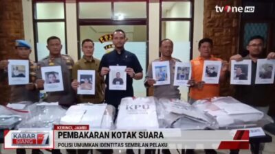 Polisi Menetapkan 9 Identitas Pelaku Pembakaran TPS di Jambi, Ancaman Hukuman Maksimal 12 Tahun Penjara