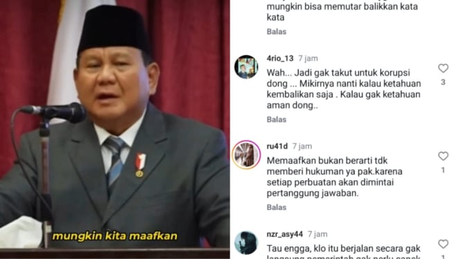 Heboh! Presiden Prabowo Beri Peluang bagi Koruptor untuk Bertobat, Warganet Ramai di Dunia Maya